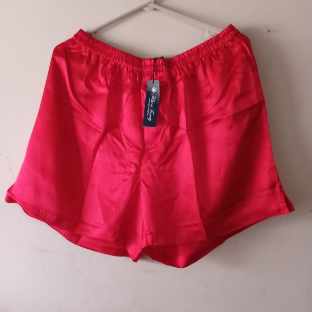 Fishers Finery Men's 100% Pure Mulberry Silk Lounge Boxers Shorts